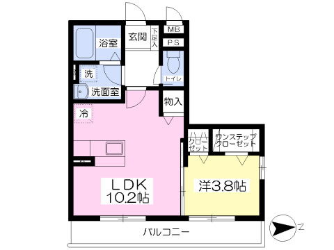 Ｔｒｅｂｉｎａ北町 3階 1LDK 賃貸物件詳細