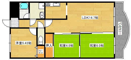 兵庫県姫路市手柄 手柄駅 3LDK マンション 賃貸物件詳細