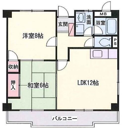 兵庫県姫路市飾磨区下野田３ 飾磨駅 2LDK マンション 賃貸物件詳細