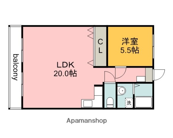 森田ビル 4階 1LDK 賃貸物件詳細