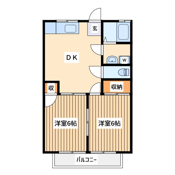 東京都八王子市元八王子町３ 高尾駅 2DK アパート 賃貸物件詳細
