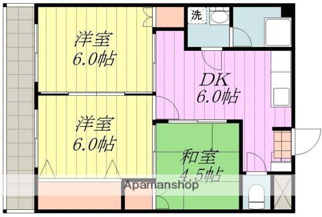 愛媛県松山市東石井４ 3DK マンション 賃貸物件詳細