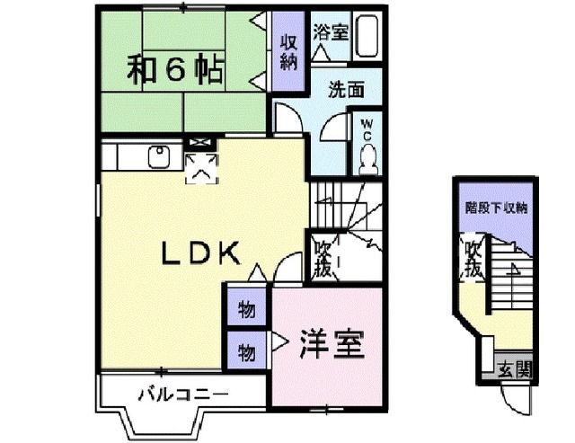 茨城県かすみがうら市下稲吉 神立駅 2LDK アパート 賃貸物件詳細