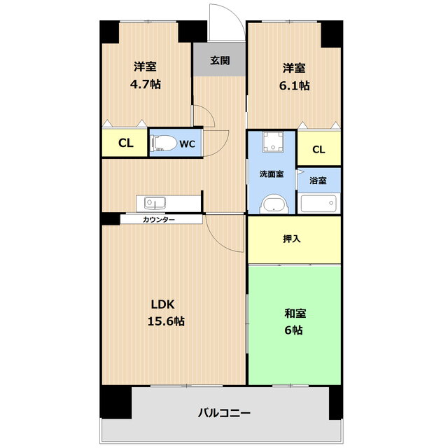 福岡県那珂川市中原１ 博多南駅 3LDK マンション 賃貸物件詳細
