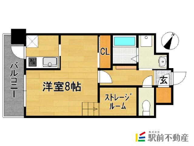 福岡県福岡市博多区比恵町 東比恵駅 1SK マンション 賃貸物件詳細
