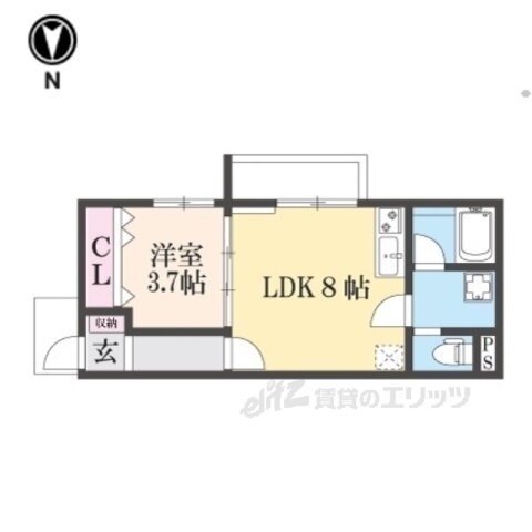 大阪府門真市城垣町 萱島駅 1LDK アパート 賃貸物件詳細