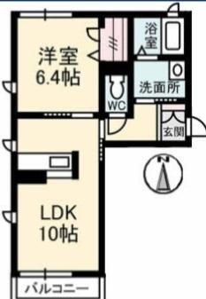 岡山県倉敷市上富井 西富井駅 1LDK アパート 賃貸物件詳細