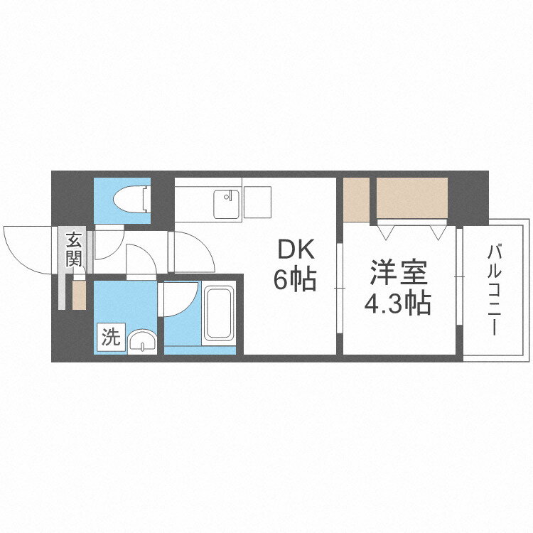 大阪府大阪市西成区松３ 花園町駅 1LDK マンション 賃貸物件詳細