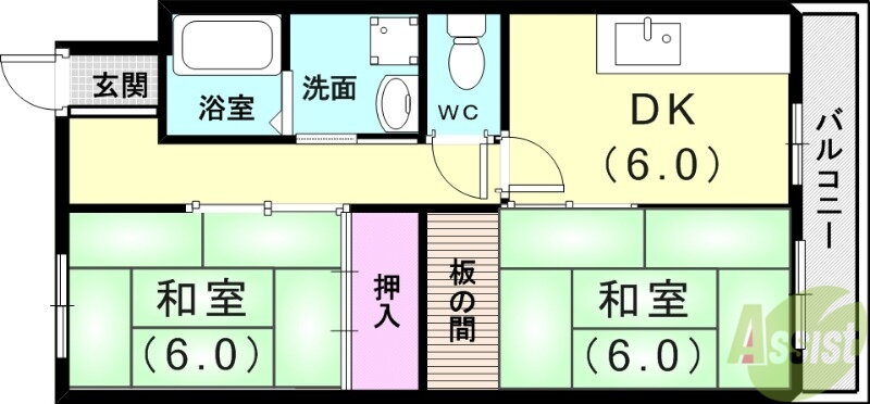 兵庫県神戸市垂水区星陵台１ 舞子駅 2DK マンション 賃貸物件詳細
