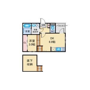 愛知県名古屋市北区下飯田町３ 平安通駅 1DK アパート 賃貸物件詳細