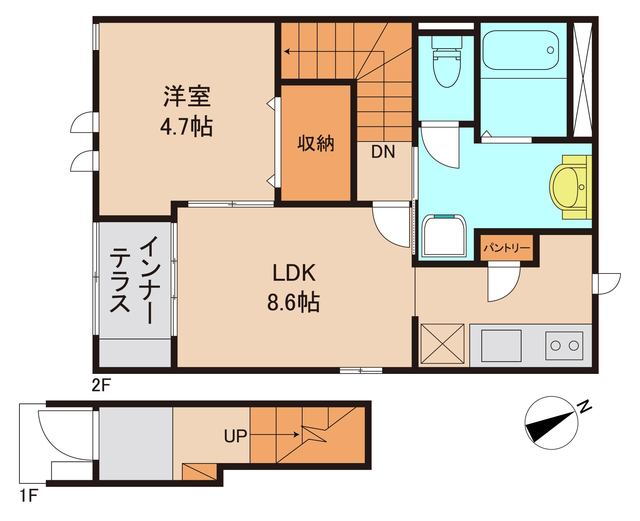 茨城県取手市本郷３ 西取手駅 1LDK アパート 賃貸物件詳細
