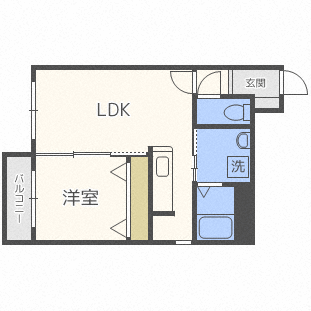セントラルステート豊平 3階 1LDK 賃貸物件詳細