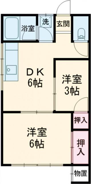 東京都調布市染地１ 布田駅 2DK アパート 賃貸物件詳細