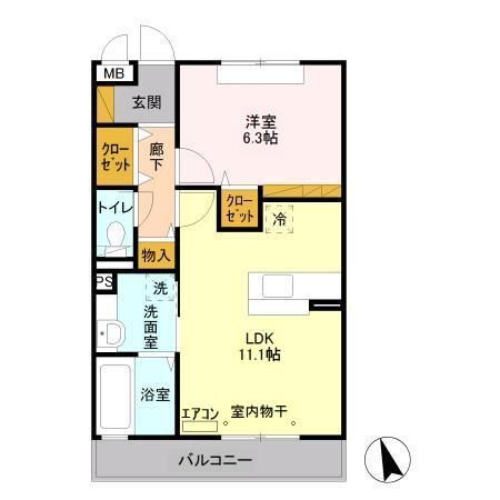 千葉県柏市松ケ崎 北柏駅 1LDK アパート 賃貸物件詳細