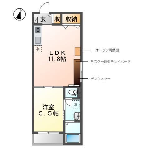 愛知県名古屋市西区赤城町 上小田井駅 1LDK アパート 賃貸物件詳細