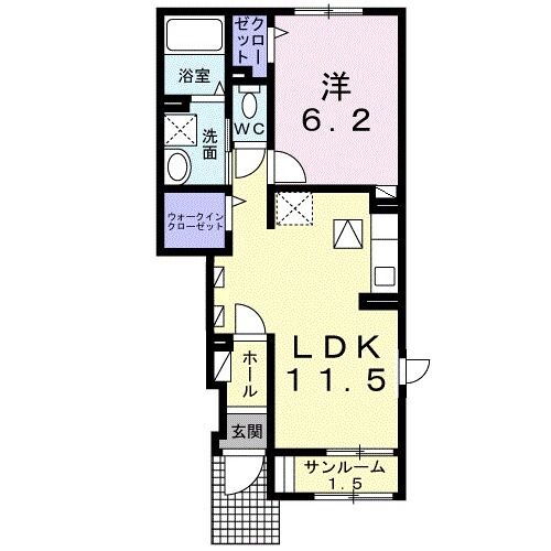 宮城県柴田郡大河原町大谷字稗田前 大河原駅 1LDK アパート 賃貸物件詳細