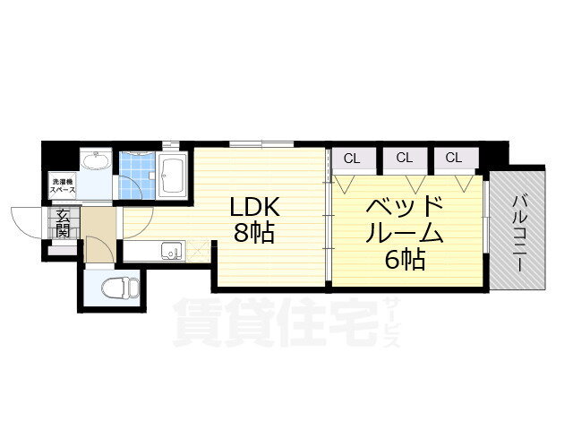 大阪府大阪市福島区玉川３ 新福島駅 1LDK マンション 賃貸物件詳細