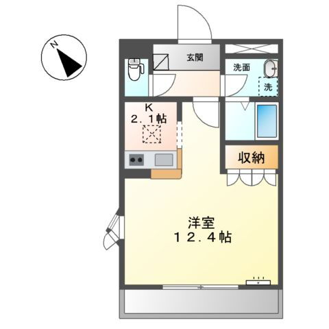 岡山県岡山市南区西市 備前西市駅 1K アパート 賃貸物件詳細