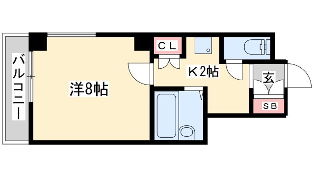 兵庫県姫路市飾磨区玉地１ 飾磨駅 1K マンション 賃貸物件詳細