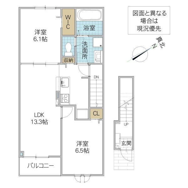 茨城県水戸市元吉田町 水戸駅 2LDK アパート 賃貸物件詳細