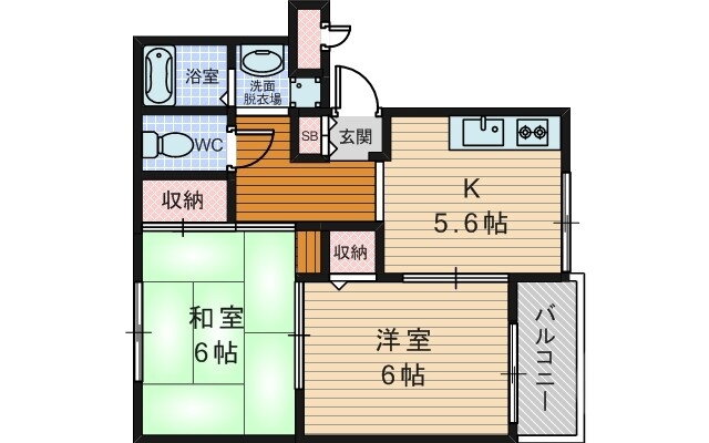 大阪府大阪市東淀川区大桐２ だいどう豊里駅 2DK アパート 賃貸物件詳細