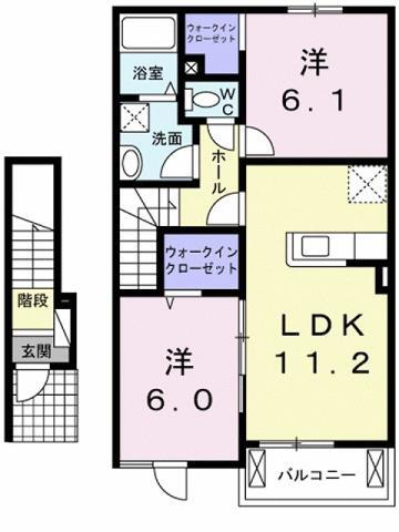 フローラれんげ 2階 2LDK 賃貸物件詳細