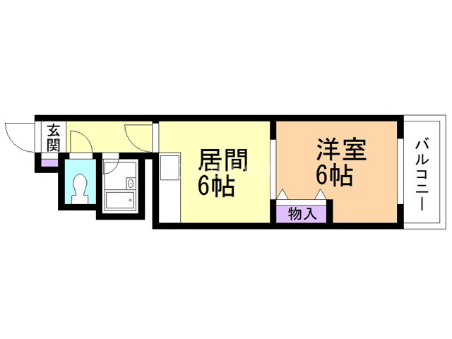 北海道札幌市西区発寒四条６ 発寒南駅 1DK マンション 賃貸物件詳細