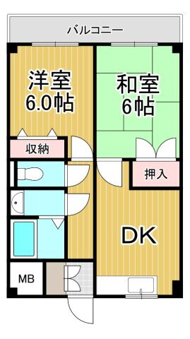 兵庫県尼崎市田能３ 園田駅 2DK マンション 賃貸物件詳細