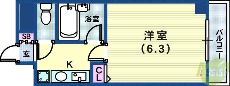 兵庫県神戸市中央区二宮町４ 三ノ宮駅 1K マンション 賃貸物件詳細