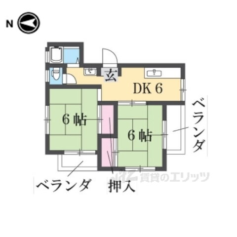 奈良県奈良市法蓮町 新大宮駅 2K アパート 賃貸物件詳細