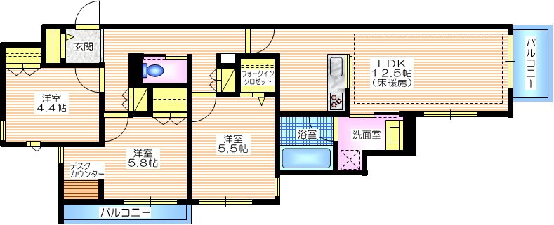 神奈川県茅ヶ崎市東海岸北３ 茅ケ崎駅 3LDK マンション 賃貸物件詳細