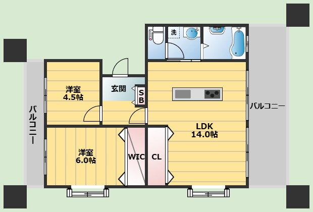 大阪府豊中市西緑丘１ 少路駅 2LDK マンション 賃貸物件詳細