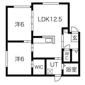 北海道札幌市北区新琴似八条１５ 2LDK アパート 賃貸物件詳細