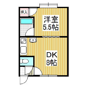 北海道苫小牧市有明町２ 糸井駅 1DK アパート 賃貸物件詳細