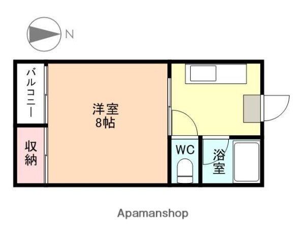 ベル有沢 2階 1DK 賃貸物件詳細