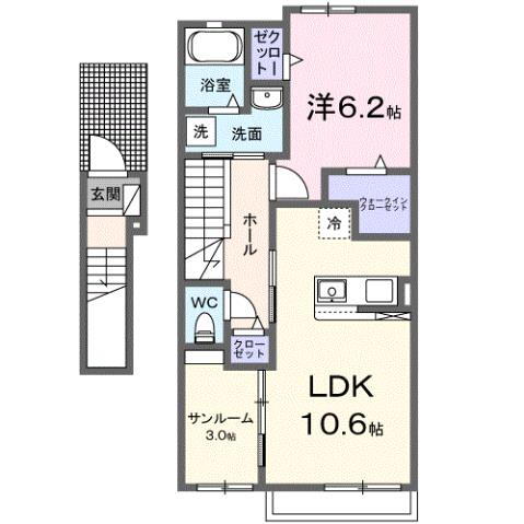 滋賀県東近江市沖野４ 八日市駅 1SLDK アパート 賃貸物件詳細