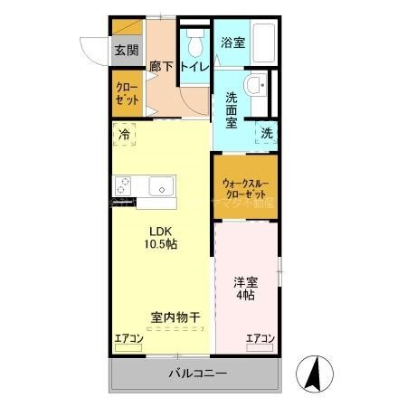 群馬県高崎市菅谷町 井野駅 1LDK アパート 賃貸物件詳細