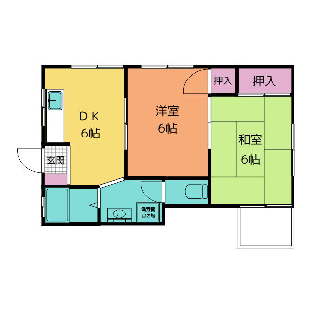愛知県海部郡蟹江町本町７ 近鉄蟹江駅 2DK アパート 賃貸物件詳細