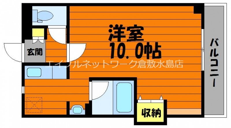 岡山県倉敷市徳芳 中庄駅 1K マンション 賃貸物件詳細