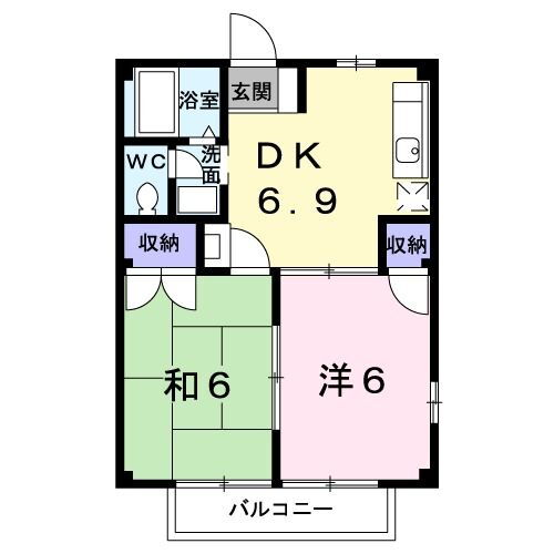 栃木県足利市山川町 足利駅 2DK アパート 賃貸物件詳細