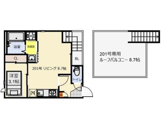埼玉県川口市榛松１ 見沼代親水公園駅 1LDK アパート 賃貸物件詳細