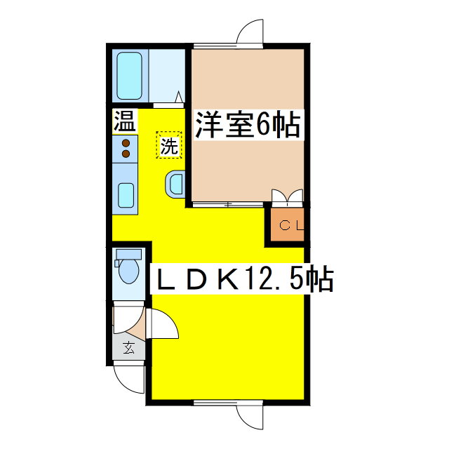 北海道釧路市愛国西４ 1LDK アパート 賃貸物件詳細