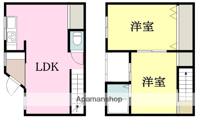 愛媛県松山市北持田町 警察署前駅 2LDK 一戸建て 賃貸物件詳細