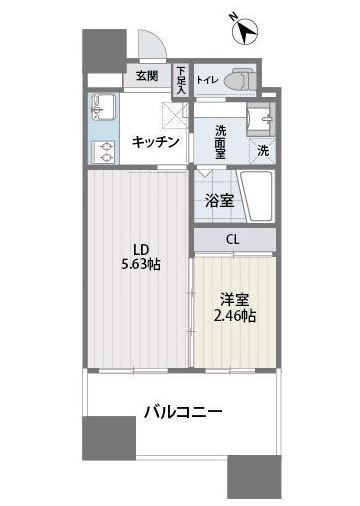 福岡県福岡市中央区平尾１ 薬院駅 2K マンション 賃貸物件詳細