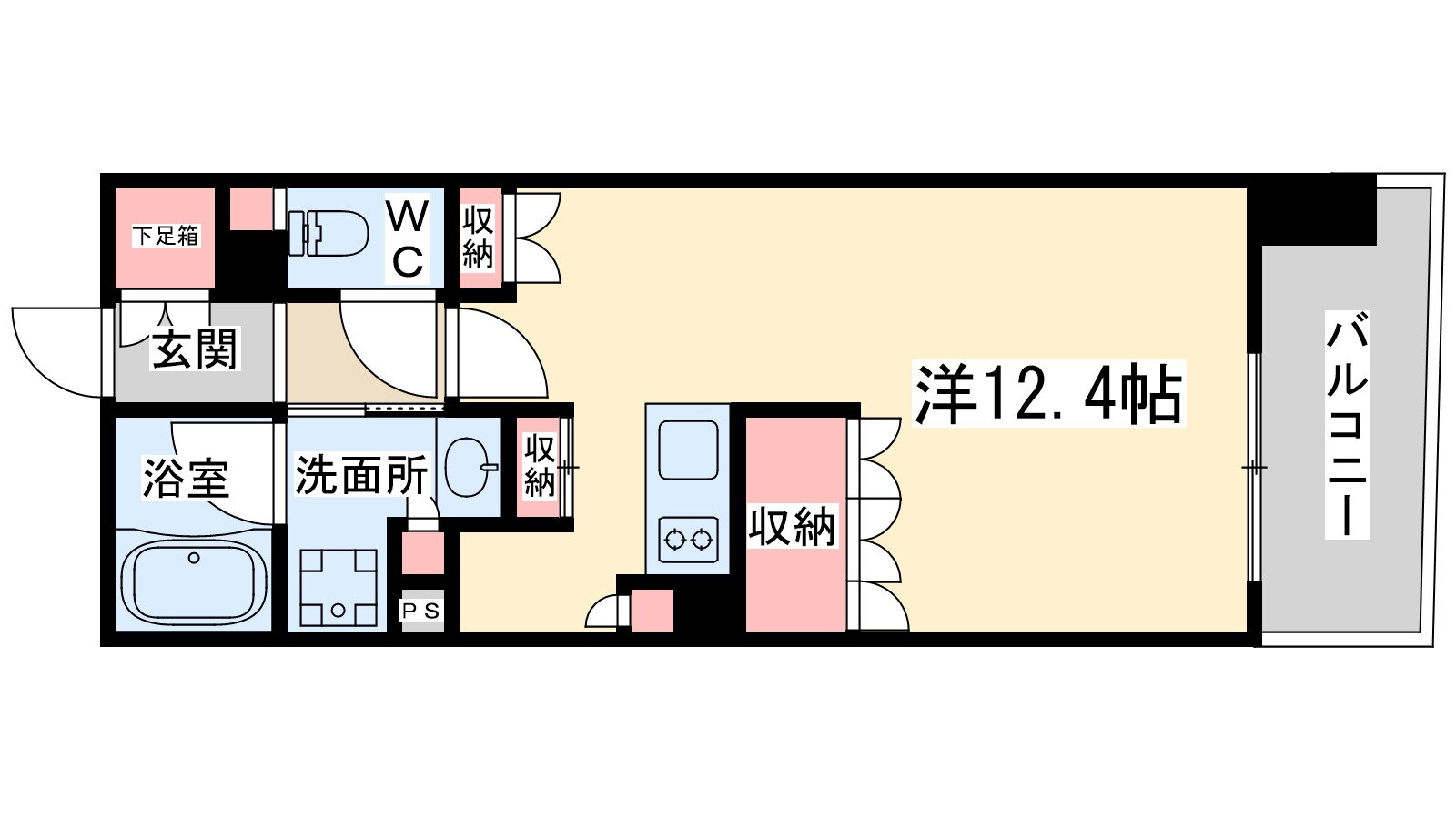 パークアクシス梅田 7階 ワンルーム 賃貸物件詳細
