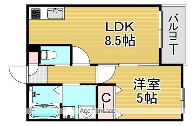 福岡県福岡市東区香椎駅前３ 西鉄香椎駅 1LDK アパート 賃貸物件詳細