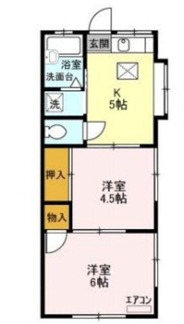 千葉県市川市国府台６ 矢切駅 2K アパート 賃貸物件詳細