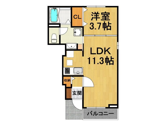 兵庫県伊丹市下河原１ 北伊丹駅 1LDK アパート 賃貸物件詳細