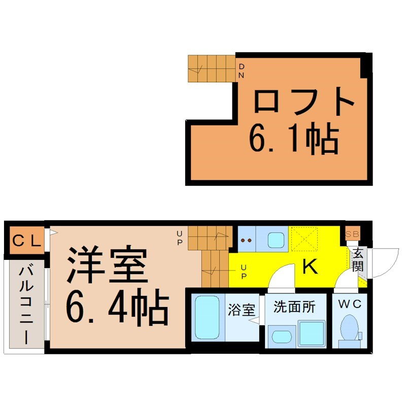 愛知県名古屋市西区上小田井１ 中小田井駅 1SK アパート 賃貸物件詳細