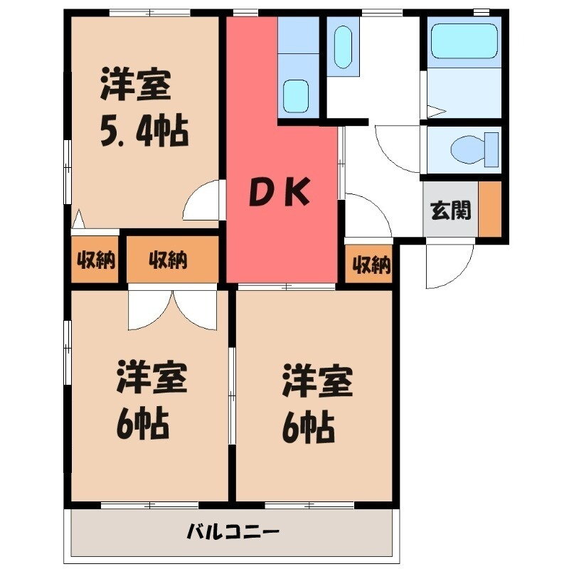 群馬県伊勢崎市連取町 伊勢崎駅 3DK アパート 賃貸物件詳細